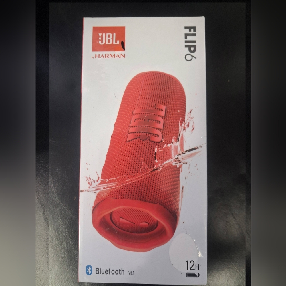 JBL Flip 6 Bluetooth Speaker | Red | New In Sealed Box | Waterproof